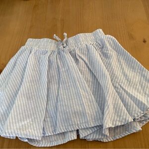 art class Light Blue Striped skort girls 6/7